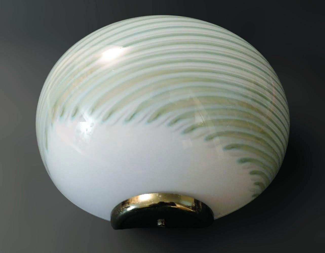 Pair of Murano Chiocciola Sconces by Luci Muranesi In Good Condition For Sale In Los Angeles, CA