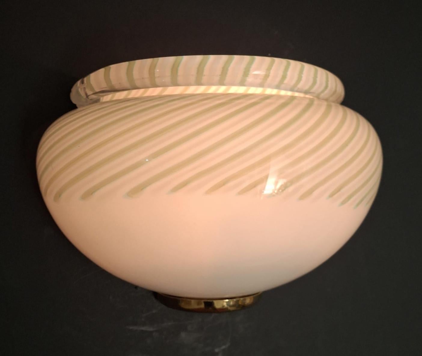 Pareja de Apliques de Murano Chiocciola de Luci Muranesi en Bueno estado para la venta en Los Angeles, CA