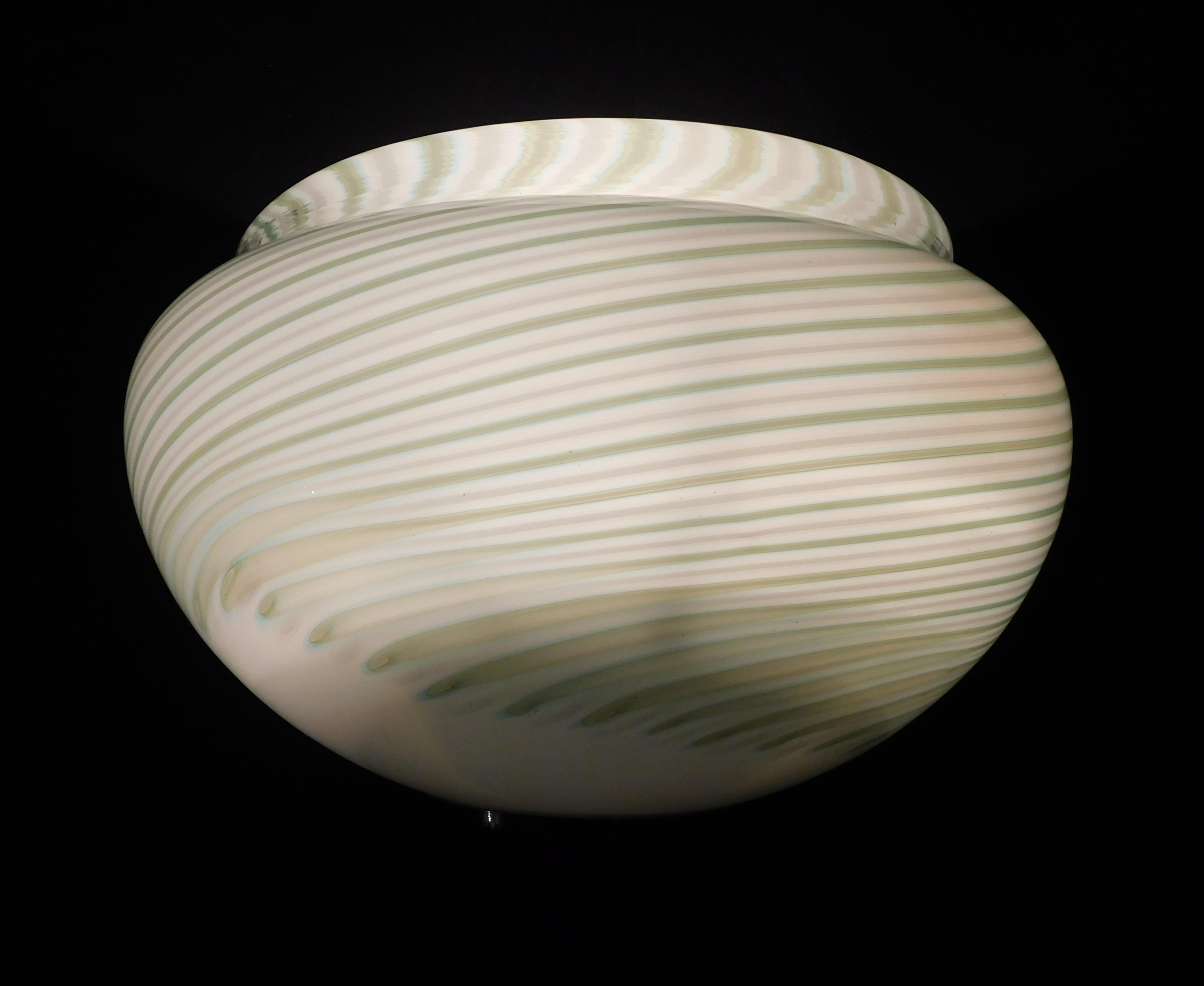 20th Century Pair of Murano Chiocciola Sconces by Luci Muranesi For Sale