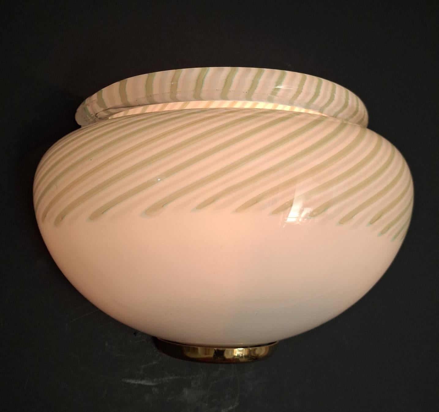 Pareja de Apliques de Murano Chiocciola de Luci Muranesi siglo XX en venta