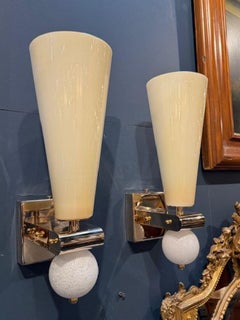 Pair of Murano Cone Scones