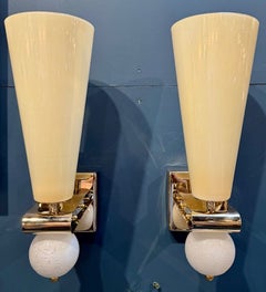 Pair of Murano Cone Scones Pair of Murano Cone Scones