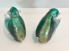Pair of Murano Corroso Bears, circa 1970s
