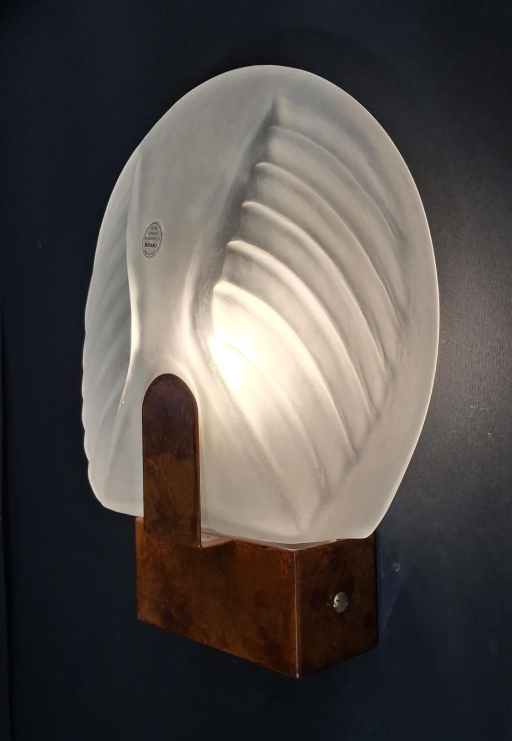 Pair of Murano Deco Sconces For Sale 3