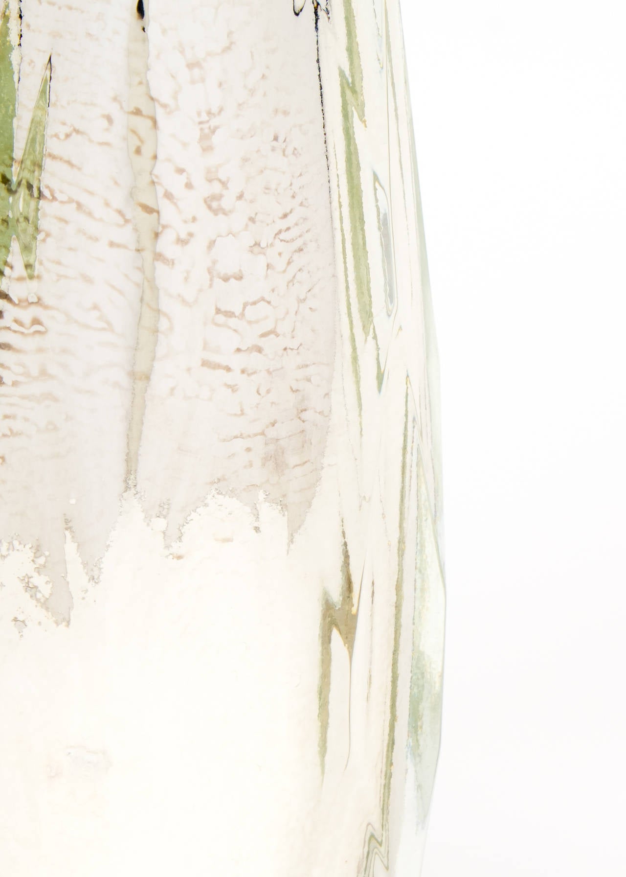 XXIe siècle et contemporain Paire de lampes de Murano en verre mercuré facetté en vente
