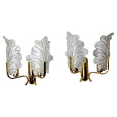 Pair of Murano Flower Sconces 1970