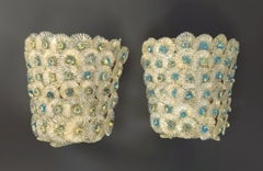 Pair of Murano Flowers Sconces