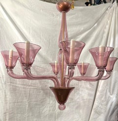 A Murano Glass Amethyst Chandelier