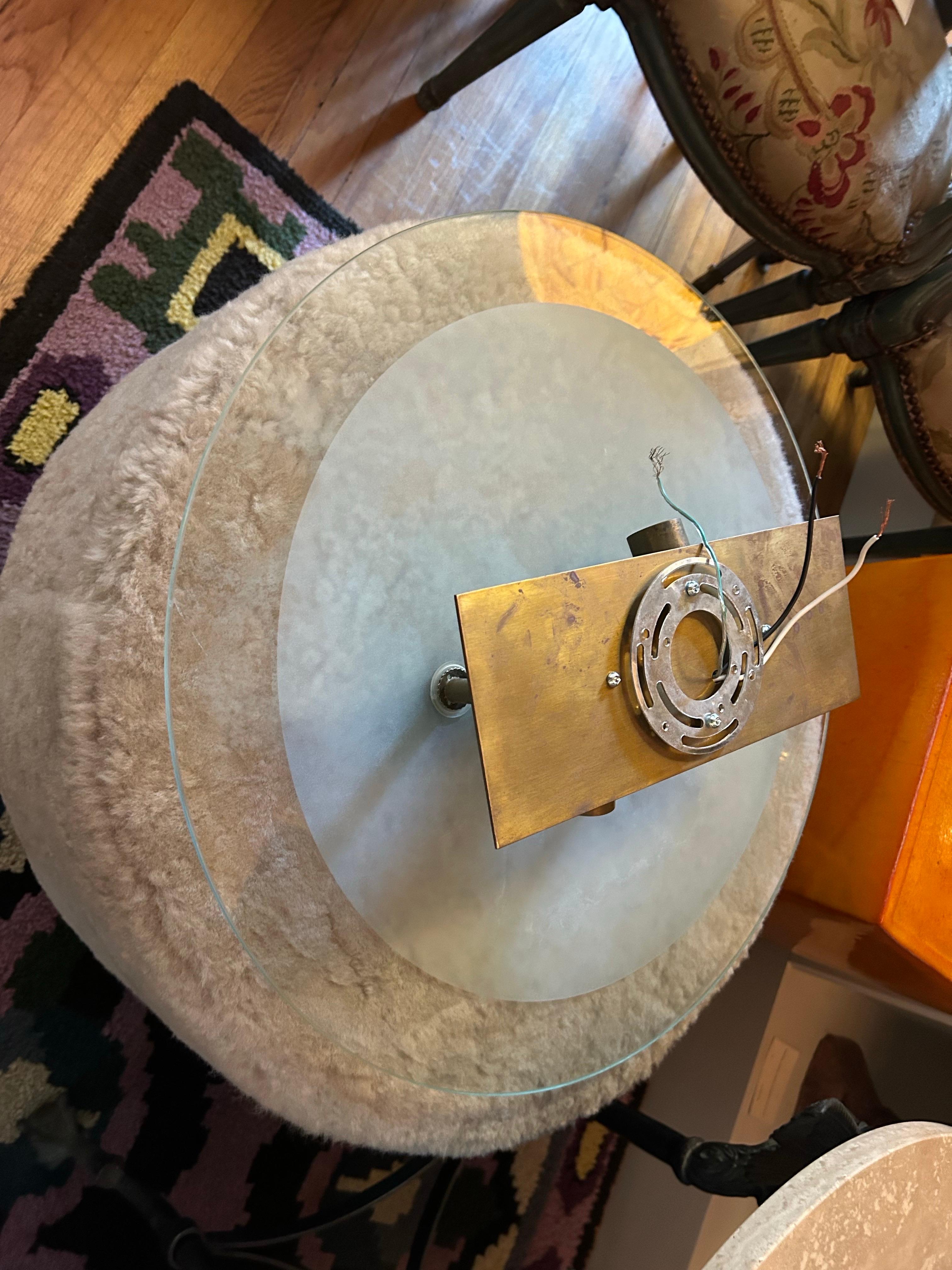 Coppia di lampade in vetro di Murano e ottone di Gino Vistosi in vendita 4
