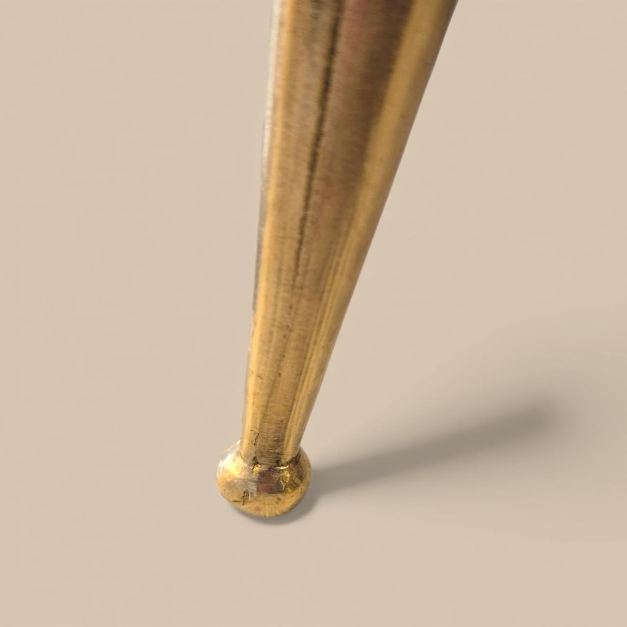 Coppia di consolle in vetro di Murano e ottone dorato, circa 1960/70 in vendita 4