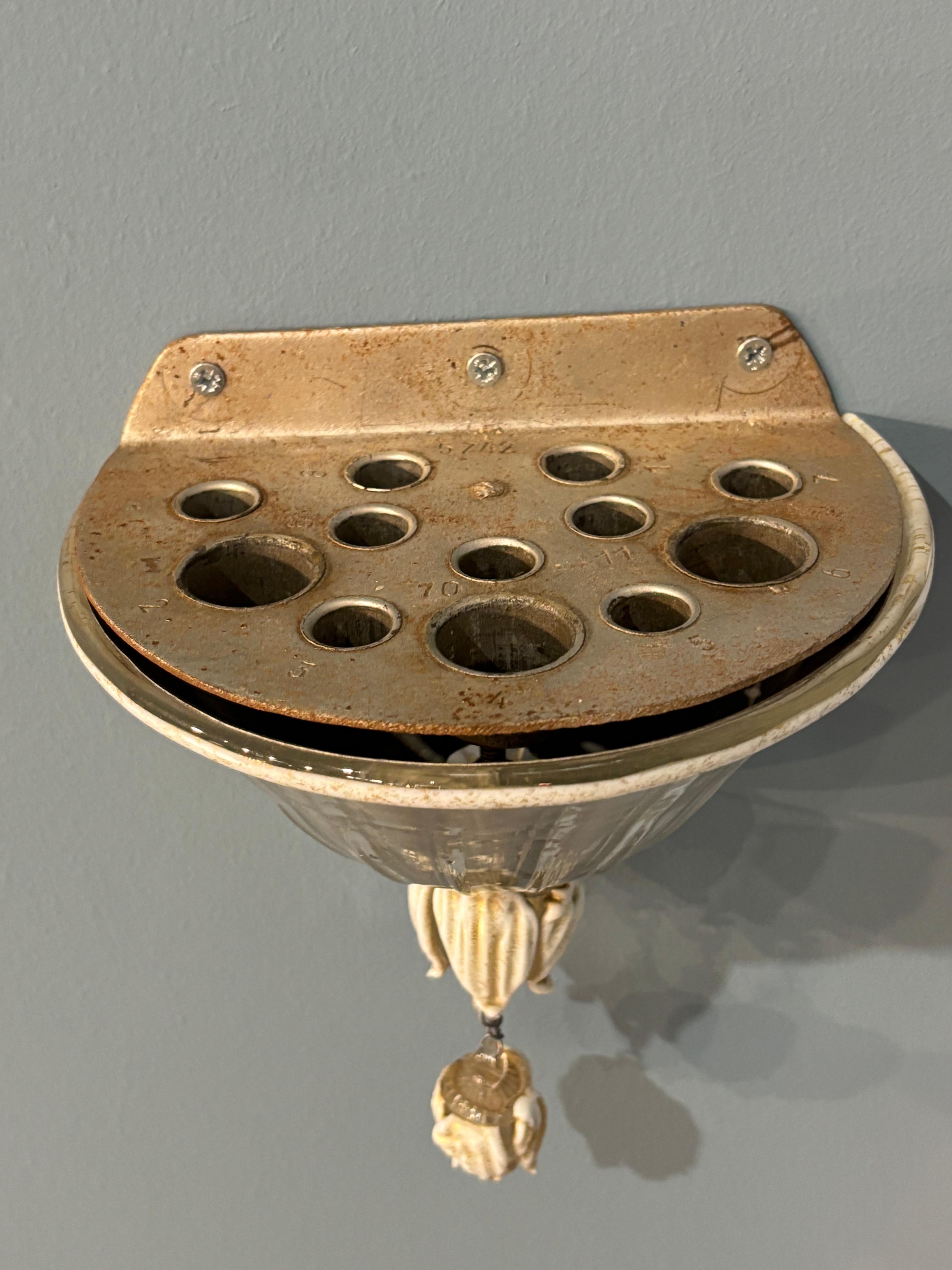 Pair of Murano Glass Appliques by Napoleone Martinuzzi for Venini For Sale 5