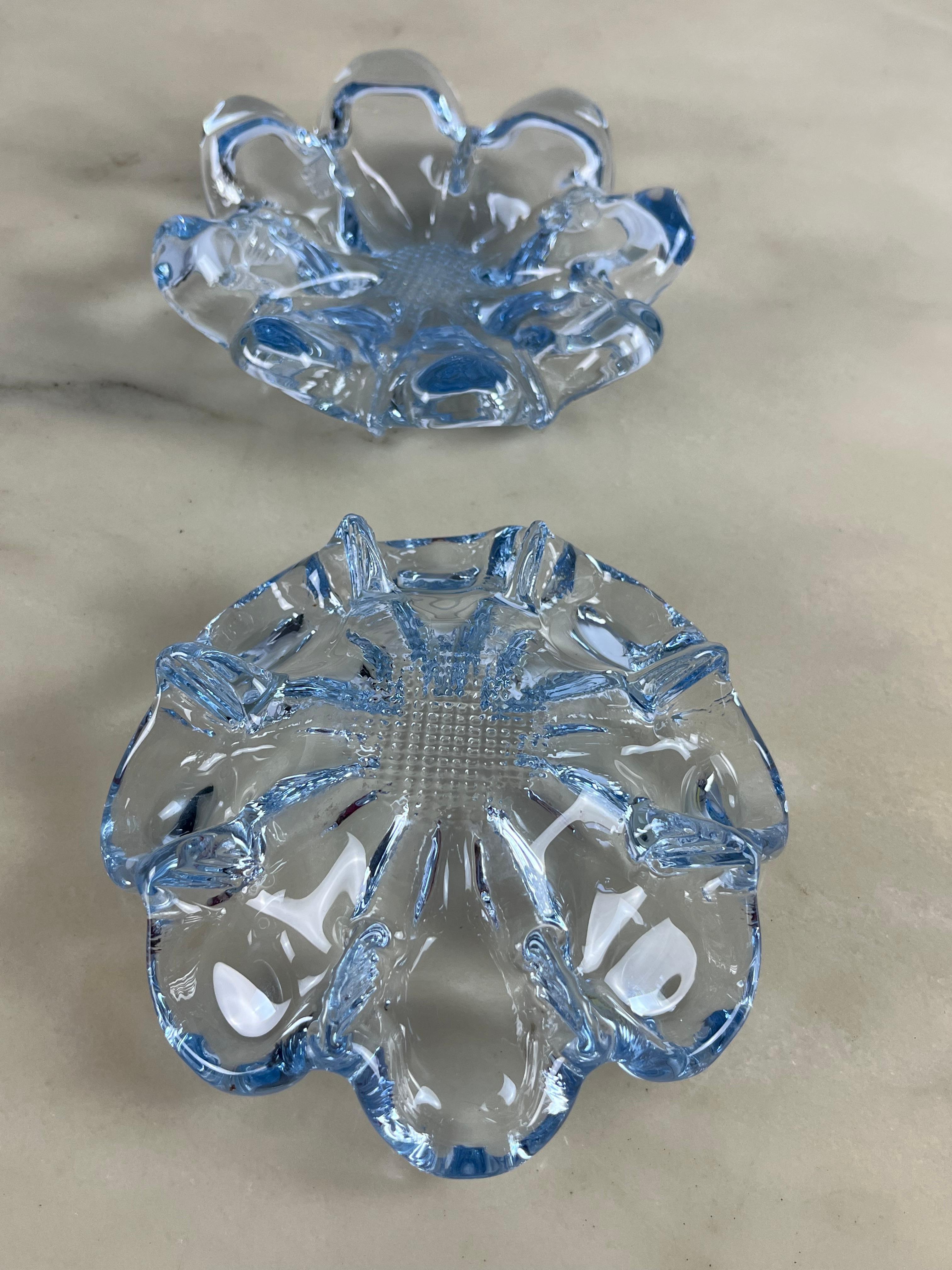 Pair of Murano Glass Ashtrays, Italy, 1960s For Sale 3