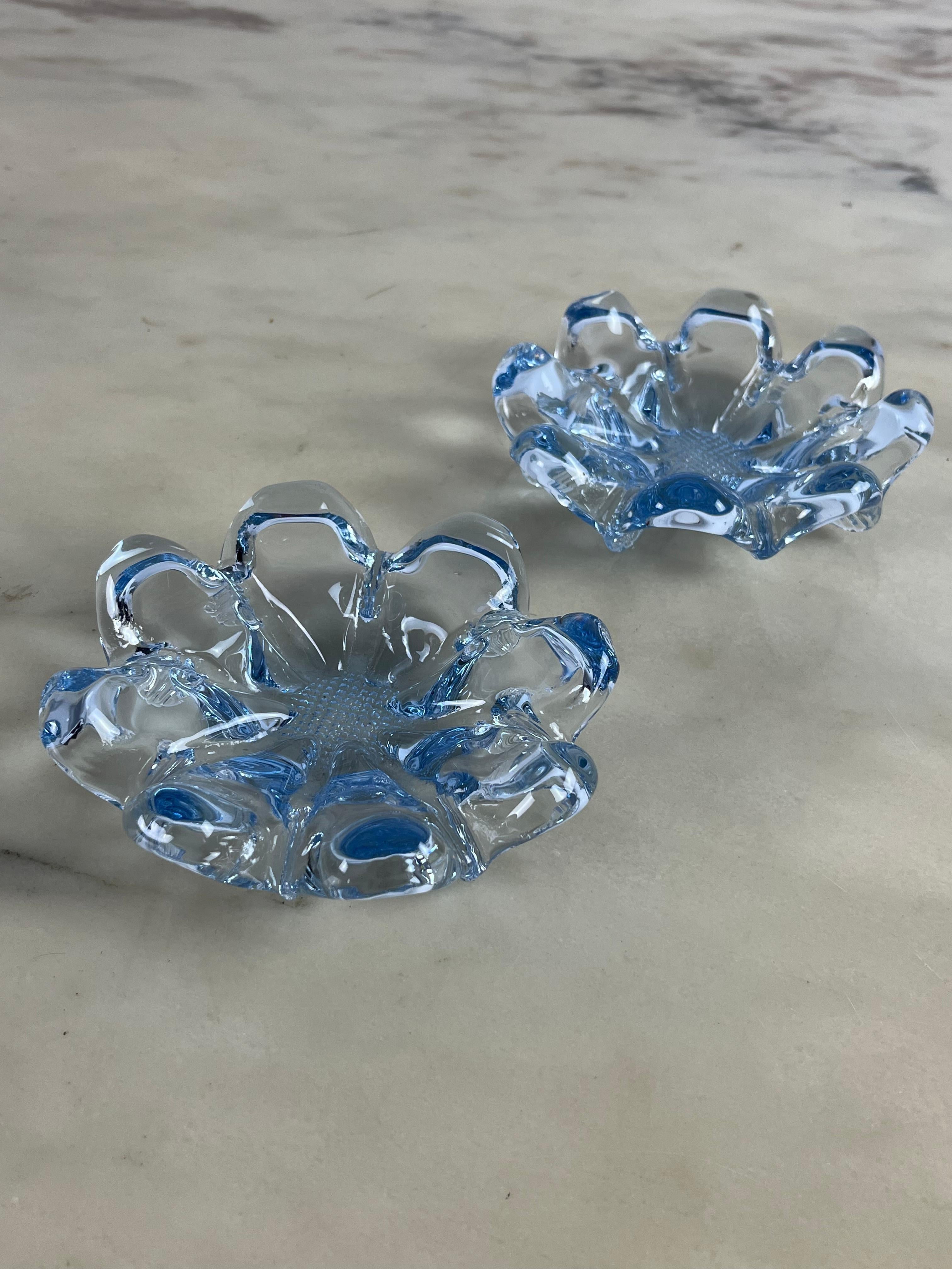Set Of 2 Mid-Century Murano Glass Ashtrays 1960s For Sale 5