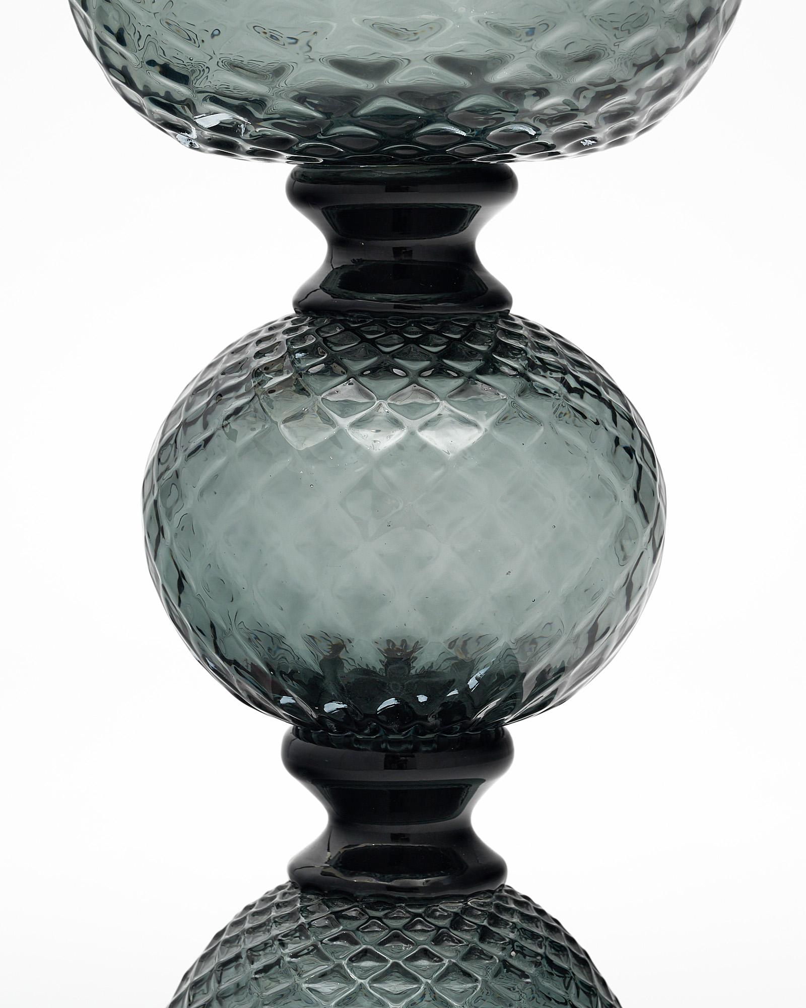 Pair of Murano Glass “Baloton” Urns For Sale 4