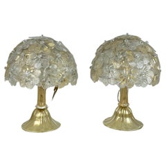 Pair of Murano Glass Bedside Lamps, Italy, 1980s