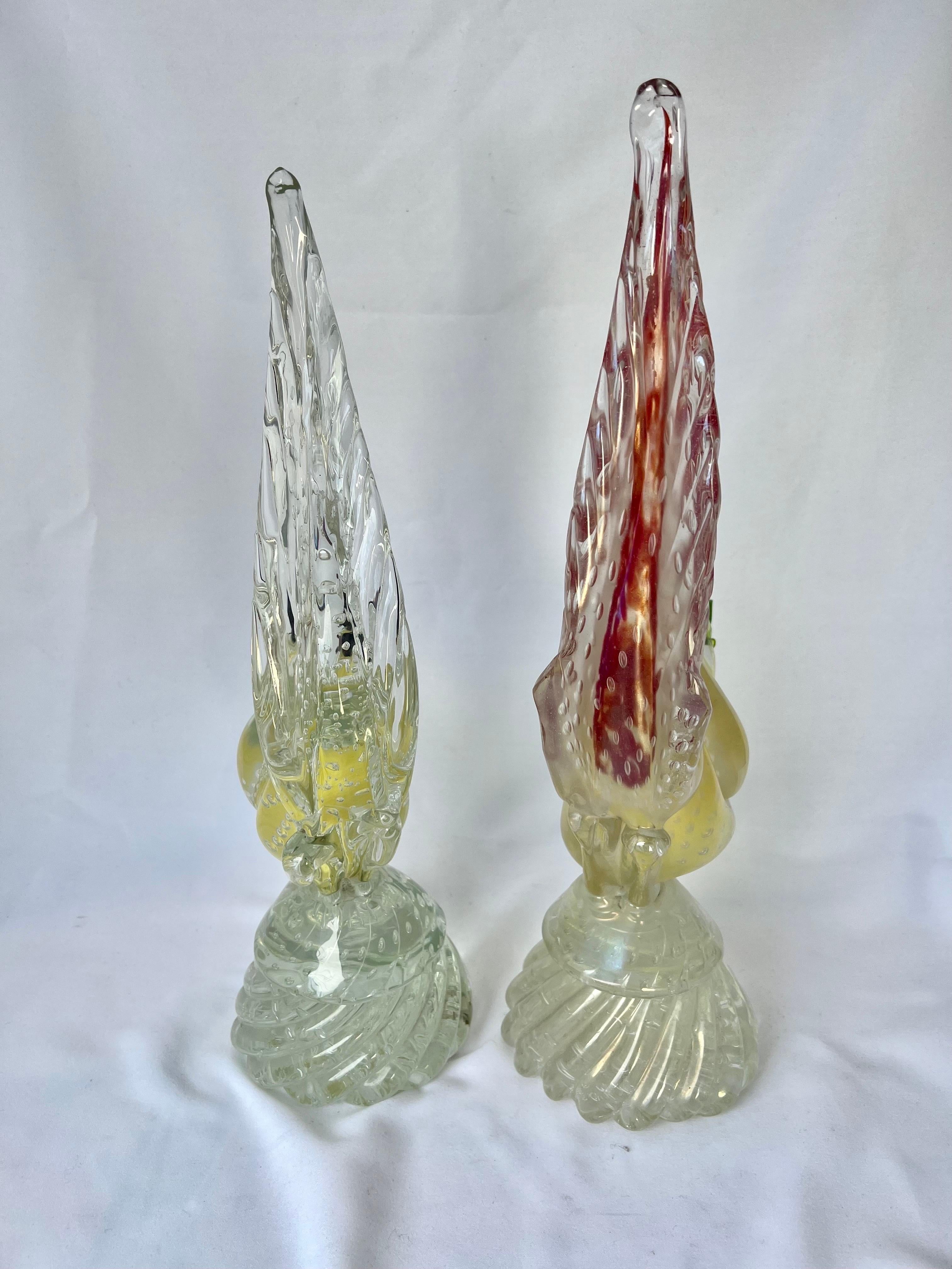 Pair of Murano Glass Birds-Mid 20th Century 12