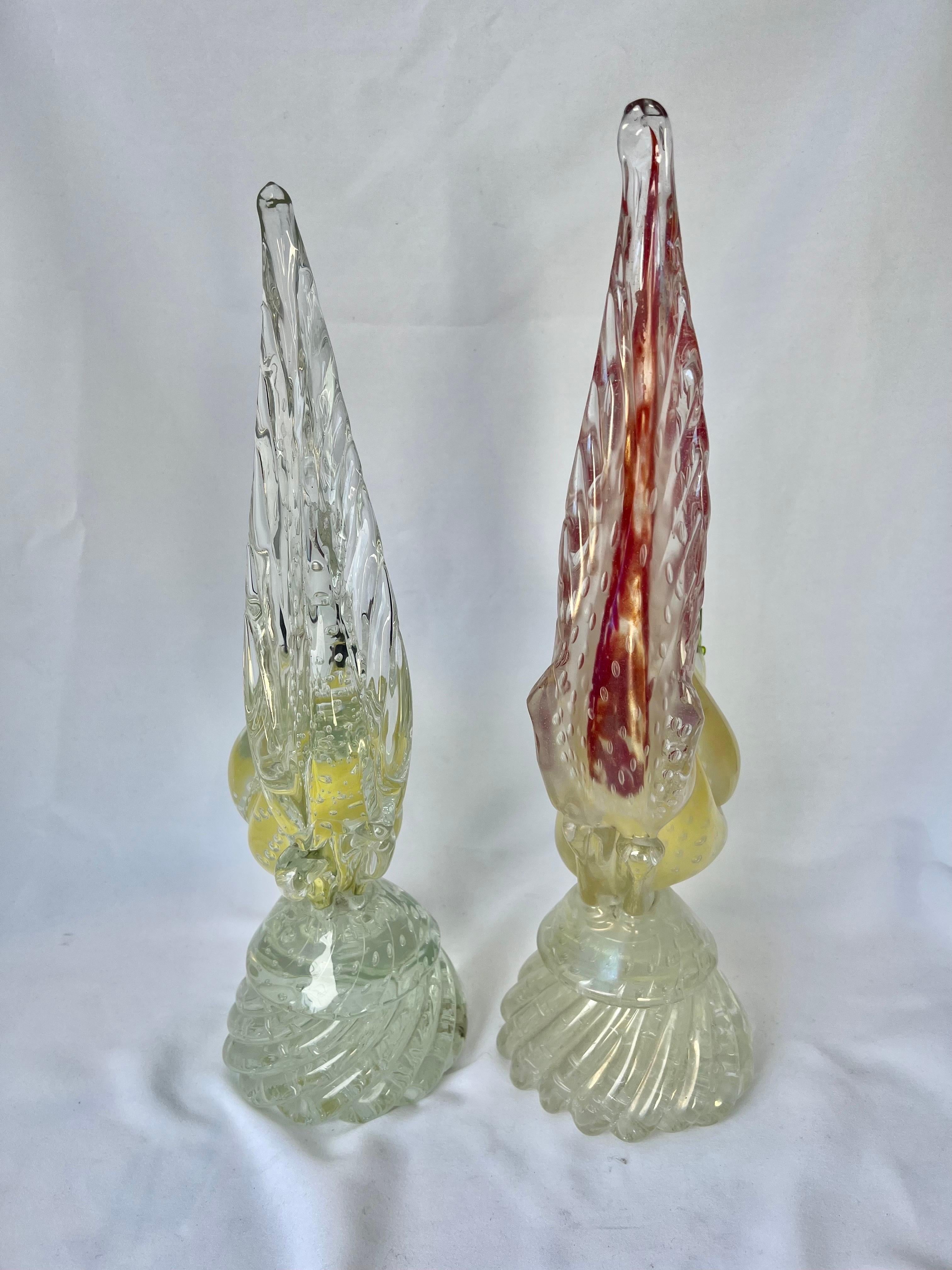 Pair of Murano Glass Birds-Mid 20th Century 13