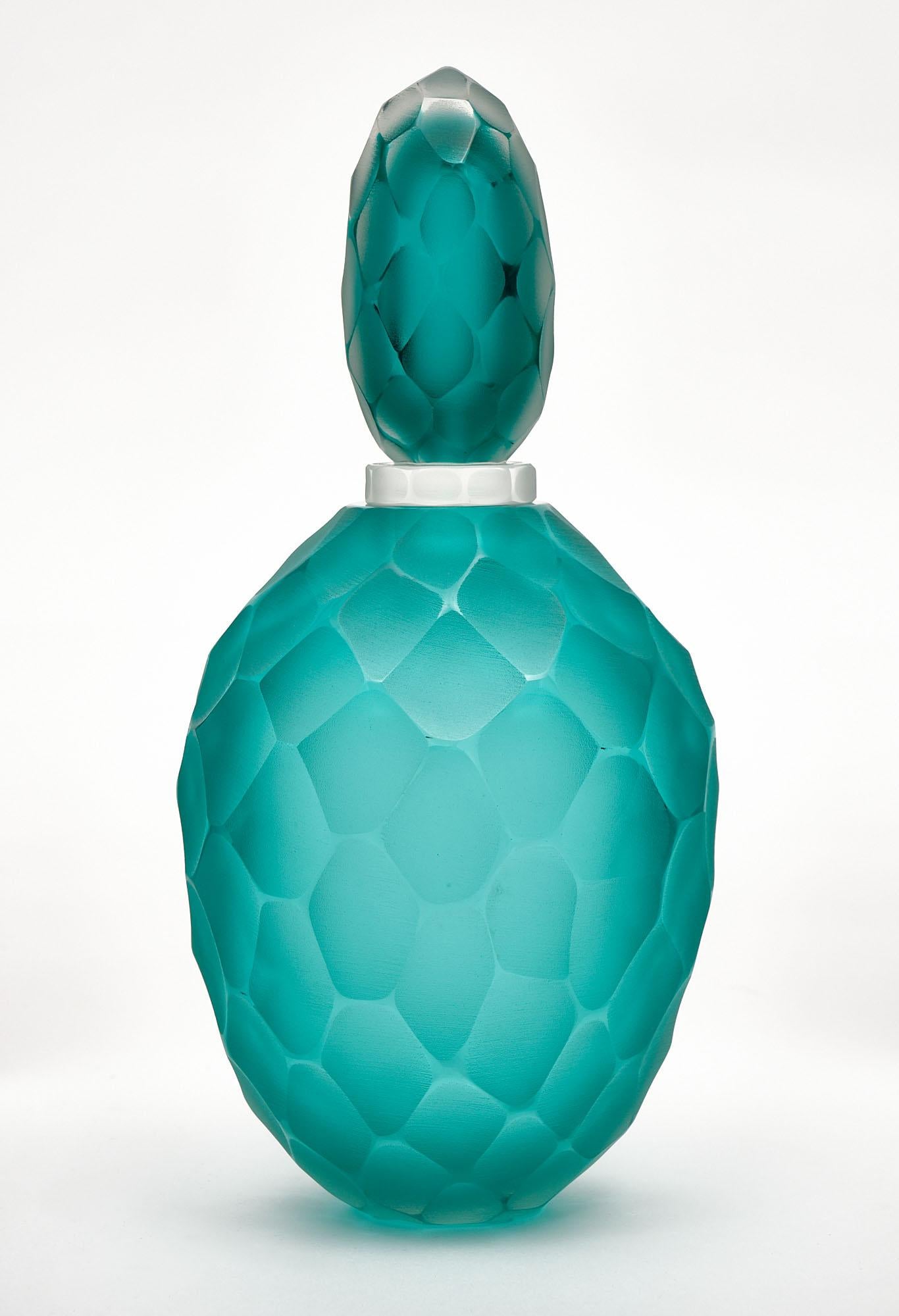 Pair of Murano Glass Bottles For Sale 2