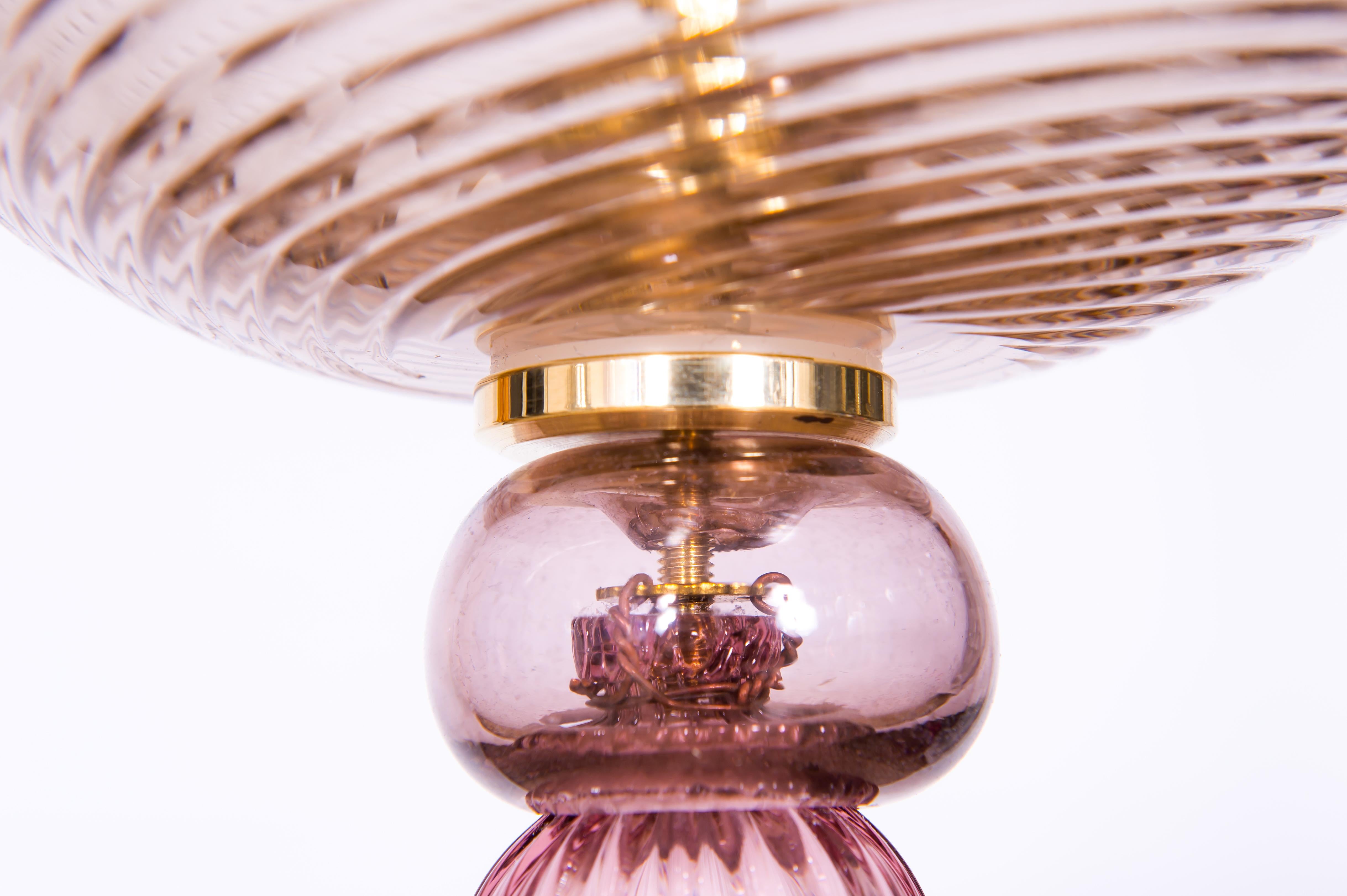 Ein Paar Murano-Glas-Deckenlampen von Vintage Murano Gallery, 1990 im Angebot 3