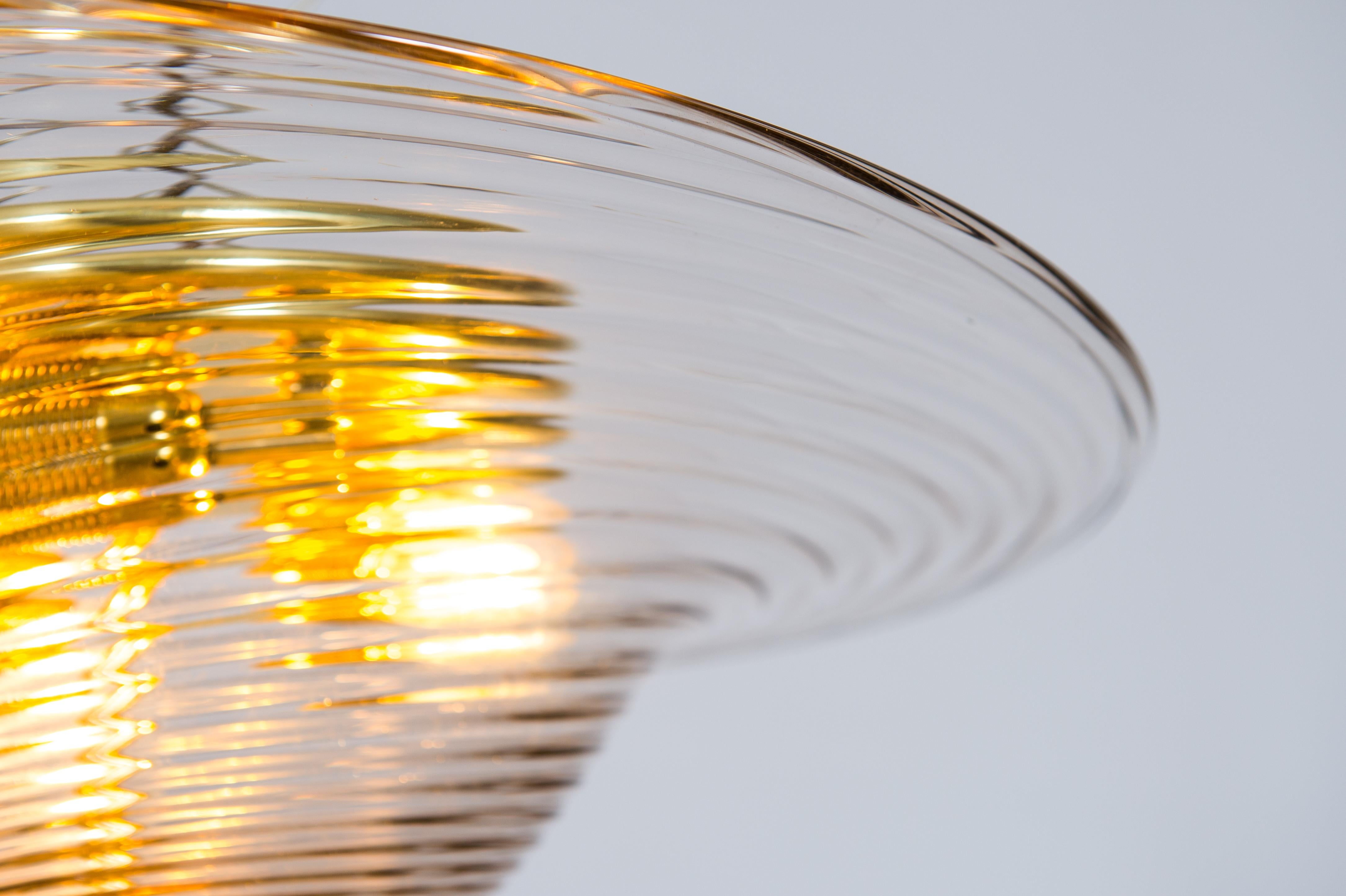 Ein Paar Murano-Glas-Deckenlampen von Vintage Murano Gallery, 1990 im Angebot 10