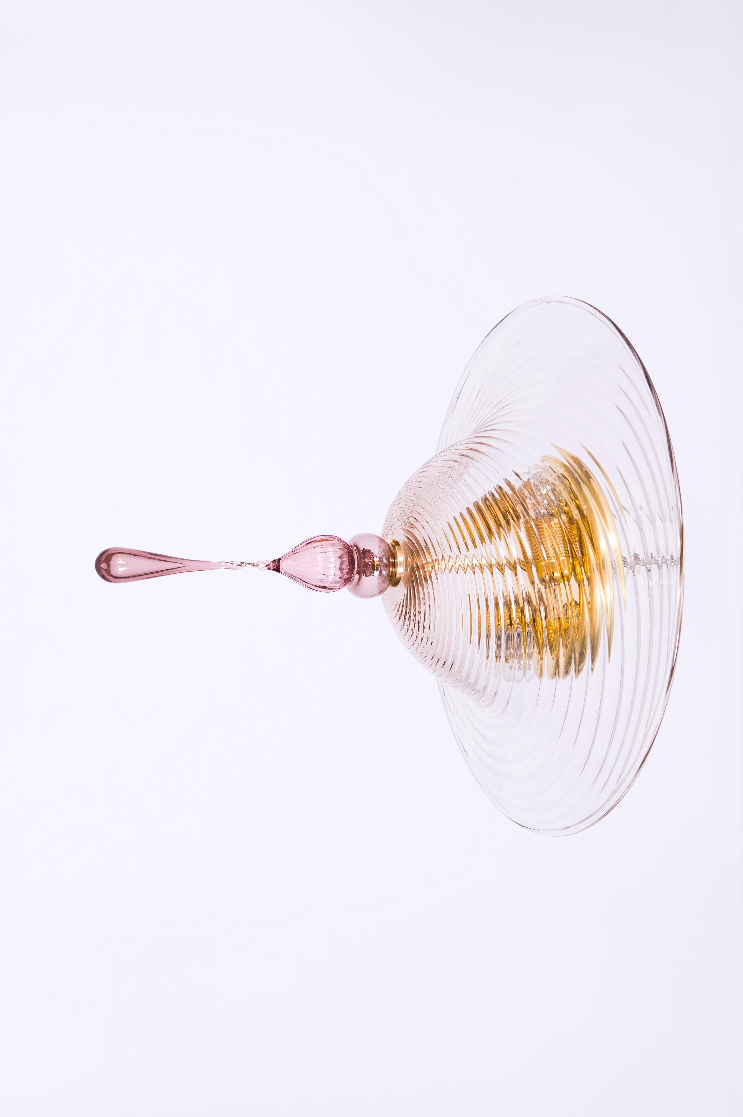 Ein Paar Murano-Glas-Deckenlampen von Vintage Murano Gallery, 1990 im Angebot 13
