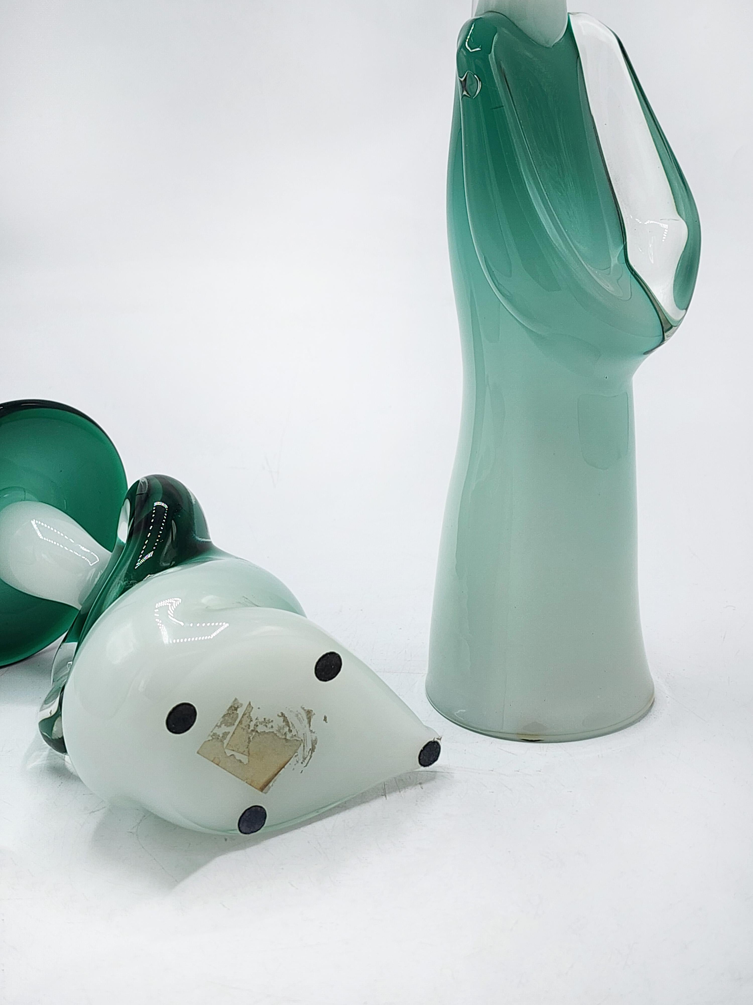 Italian Pair of Murano glass Chinoiserie by Vetri For Sale