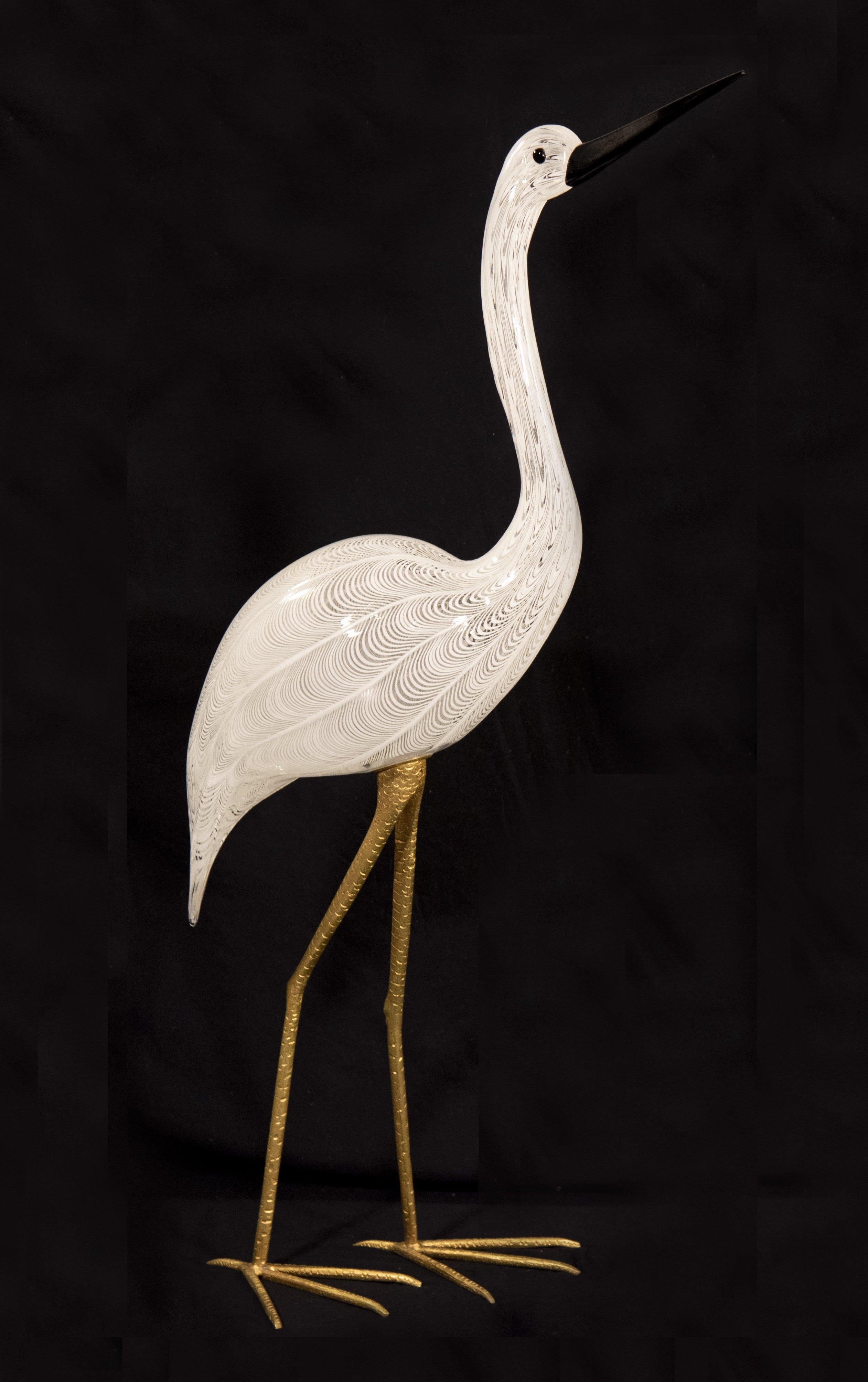 Pair of Murano Glass Cranes 1