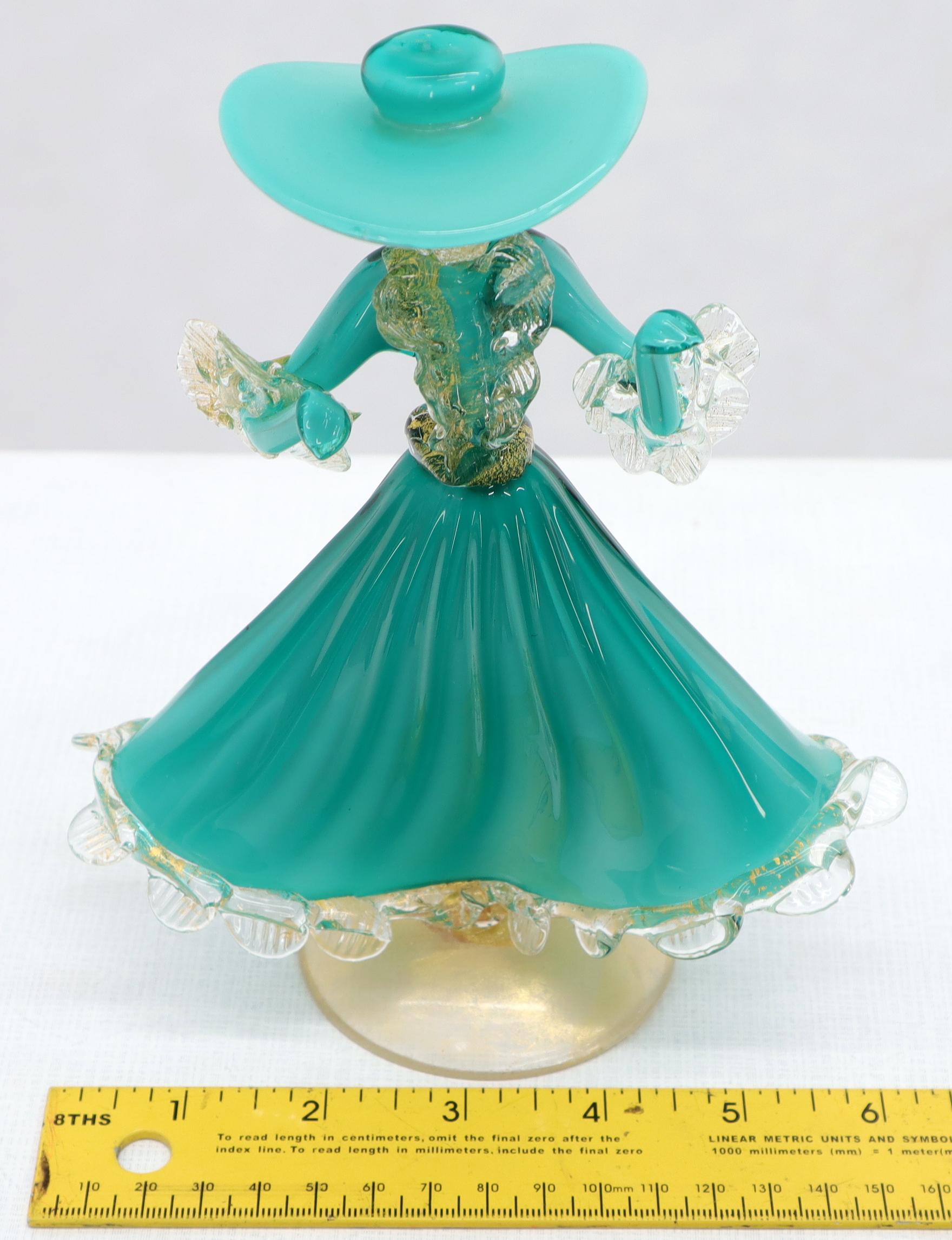 Pair of Murano Glass Dancing Figurines 3