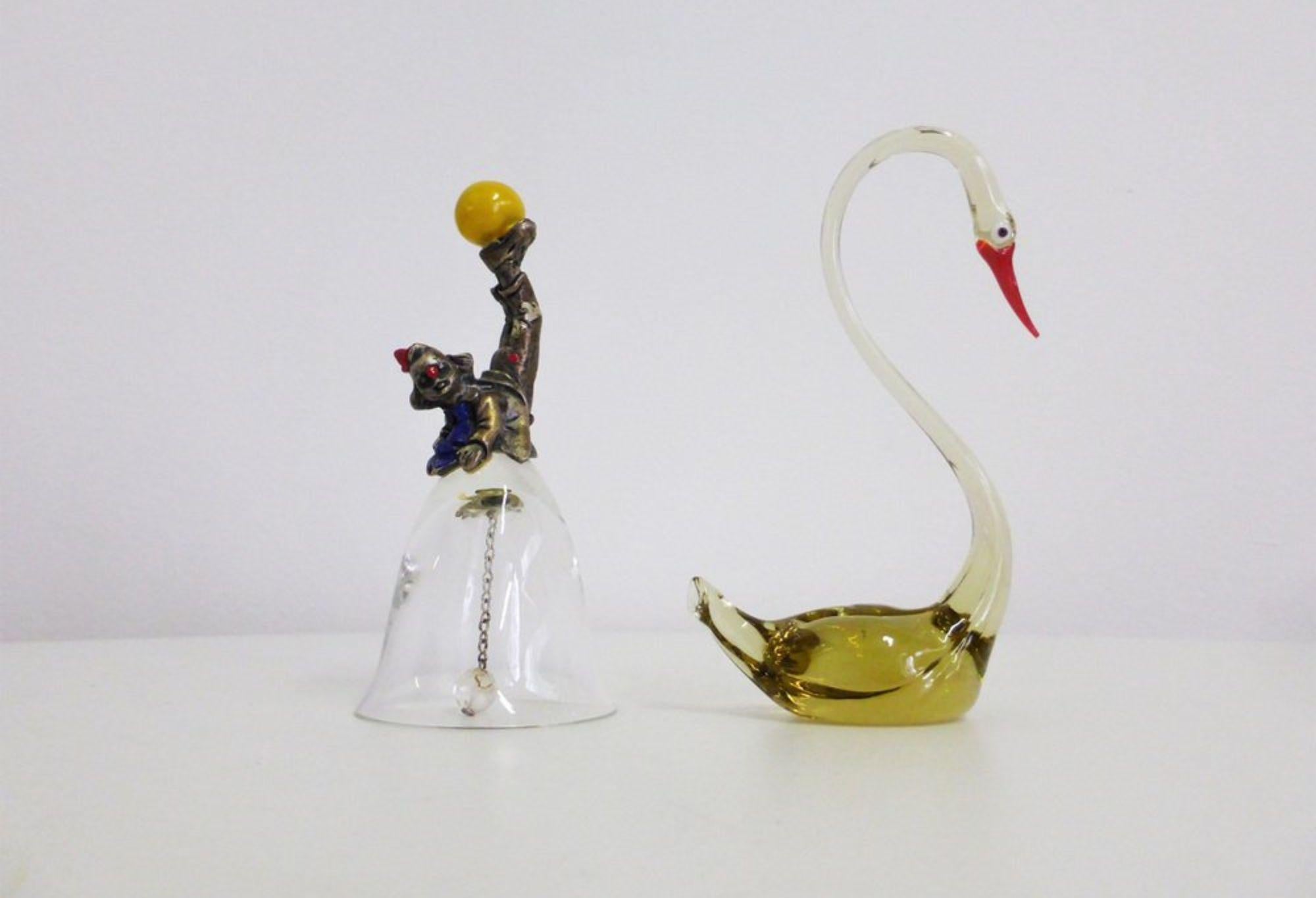 Pair of Murano Glass Decorative Objects, 1950s - Timeless Italian Elegance For Sale 5