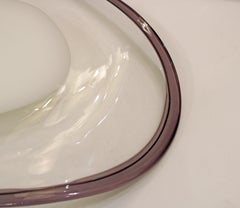 Paar Murano-Glasschalen als Tafelaufsätze, Italien Ende 20.