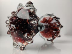 Pair of Murano Glass Door Knob Handles, 1970s