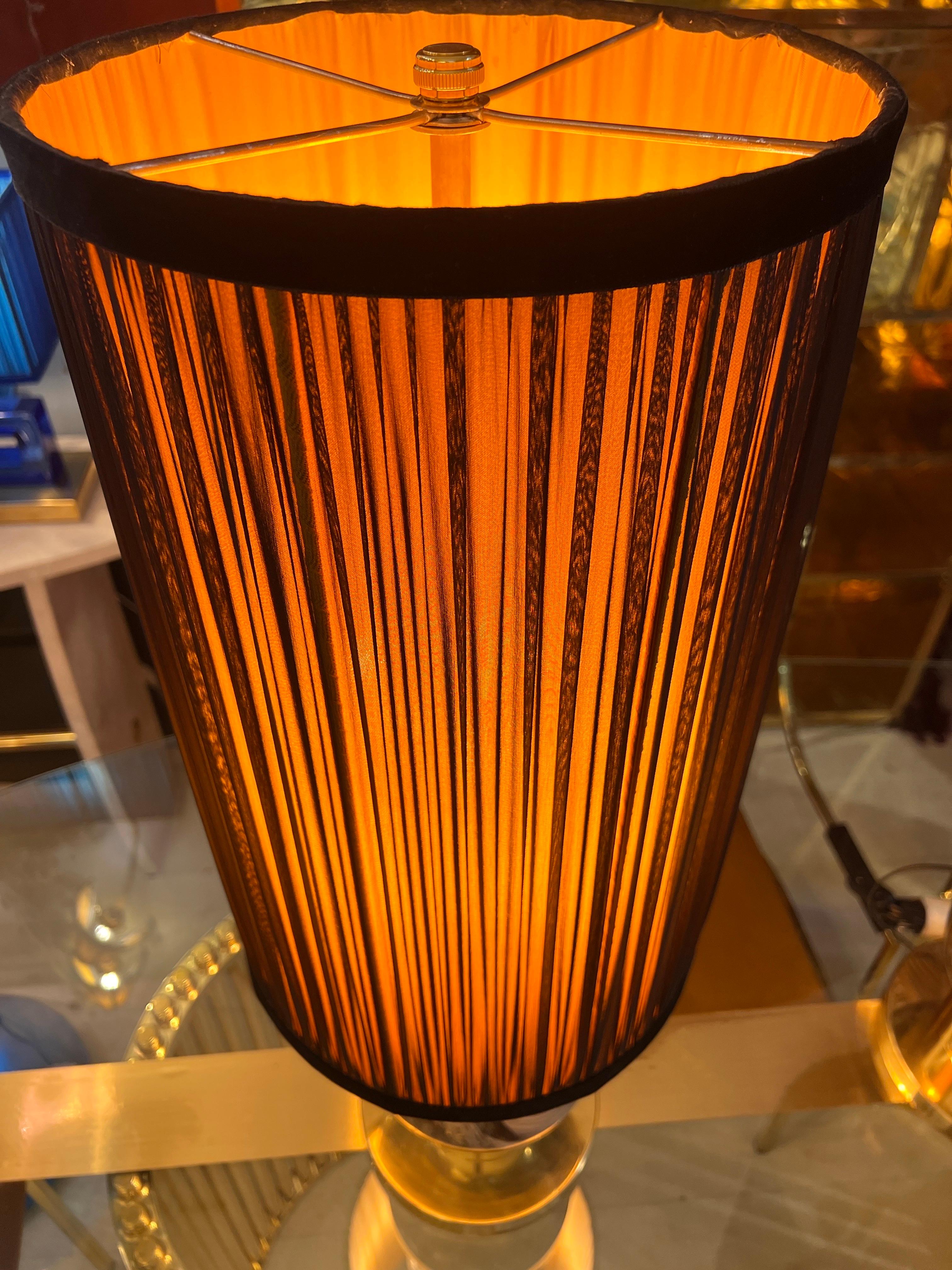 Paar eiförmige Murano Glas Marmor-Effekt mit unseren zwei Töne Lampenschirme 1970 im Angebot 7