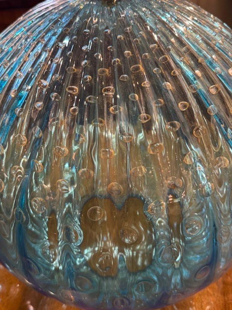 Paar Murano-Glaskugellampen im Zustand „Gut“ im Angebot in Dallas, TX