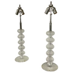 Pair of Murano Glass Lamps by Cenedese