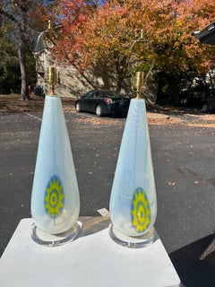 Pair of Murano Glass Lamps, c.1950