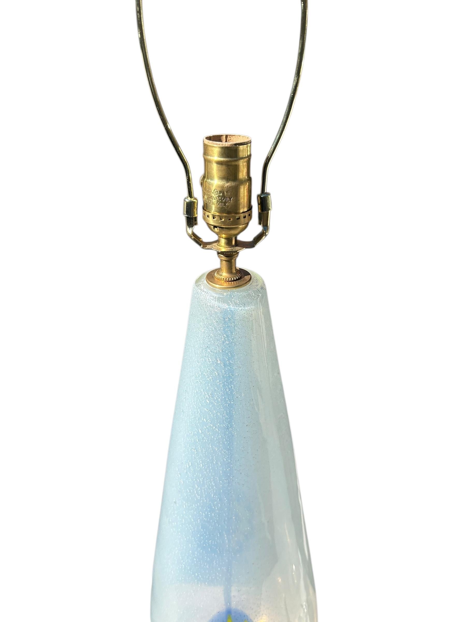 Pareja de lámparas de cristal de Murano, c.1950 Italiano en venta