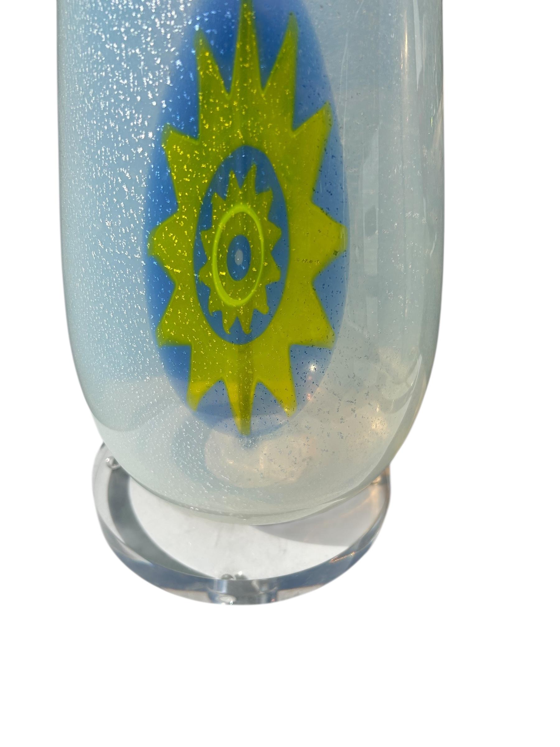 Pareja de lámparas de cristal de Murano, c.1950 en Bueno estado para la venta en Chapel Hill, NC