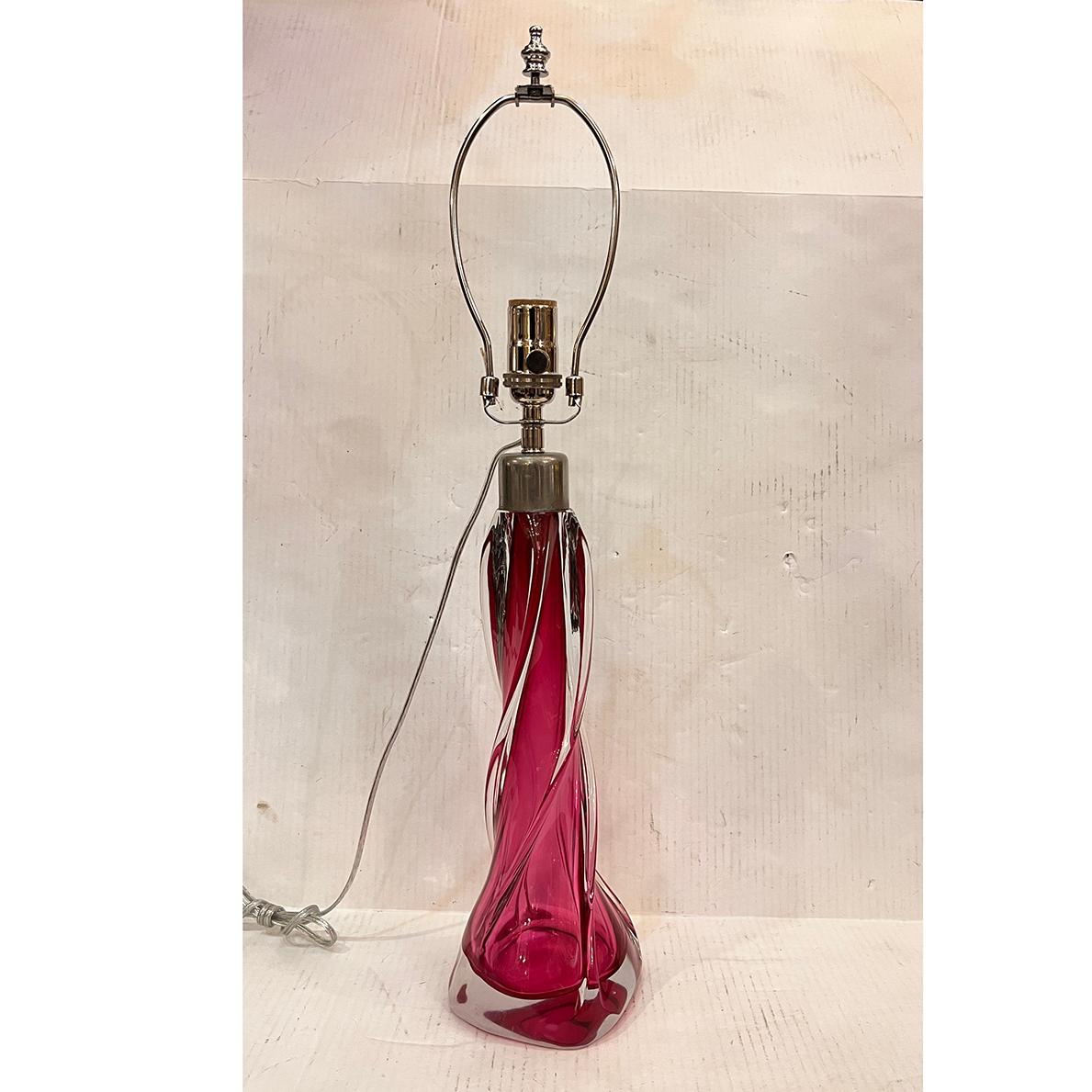 Italiano Coppia di lampade in vetro di Murano in vendita