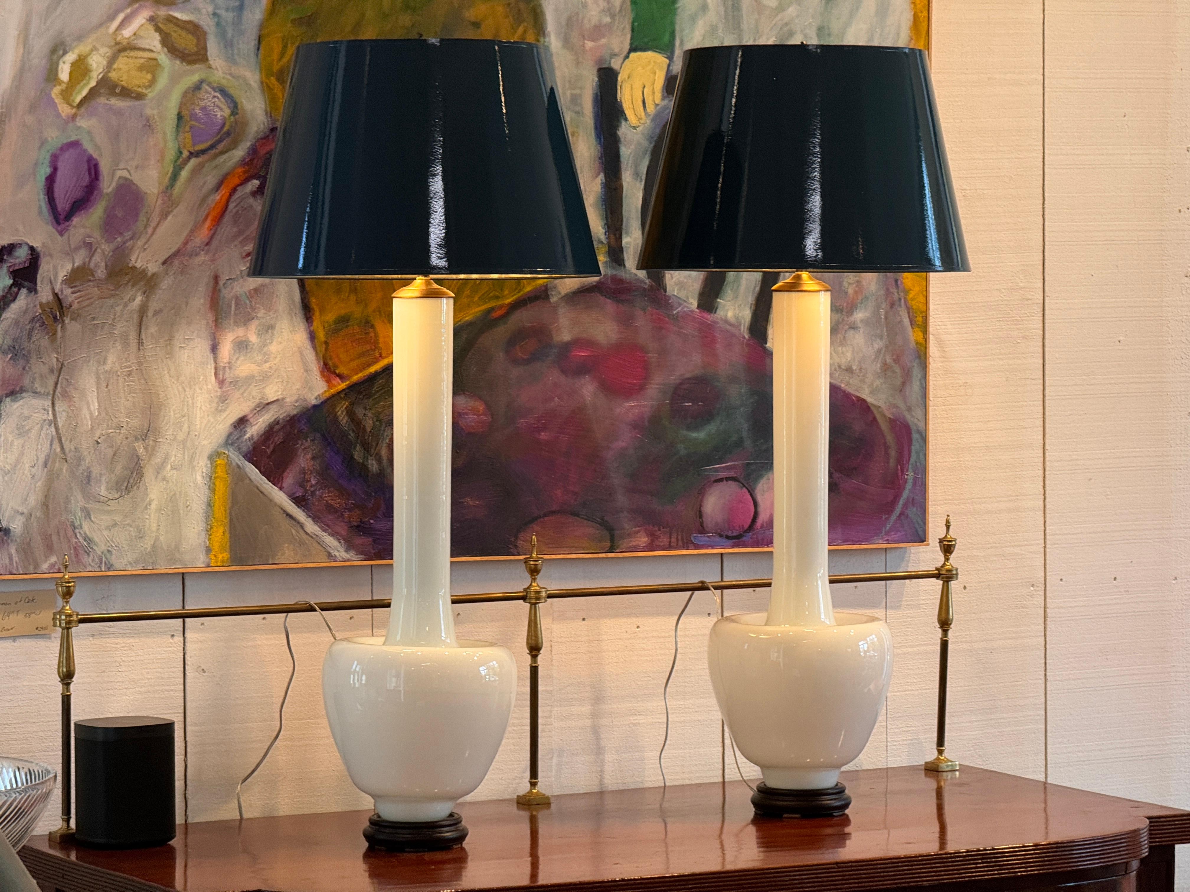 Pareja de lámparas de cristal de Murano Italiano en venta