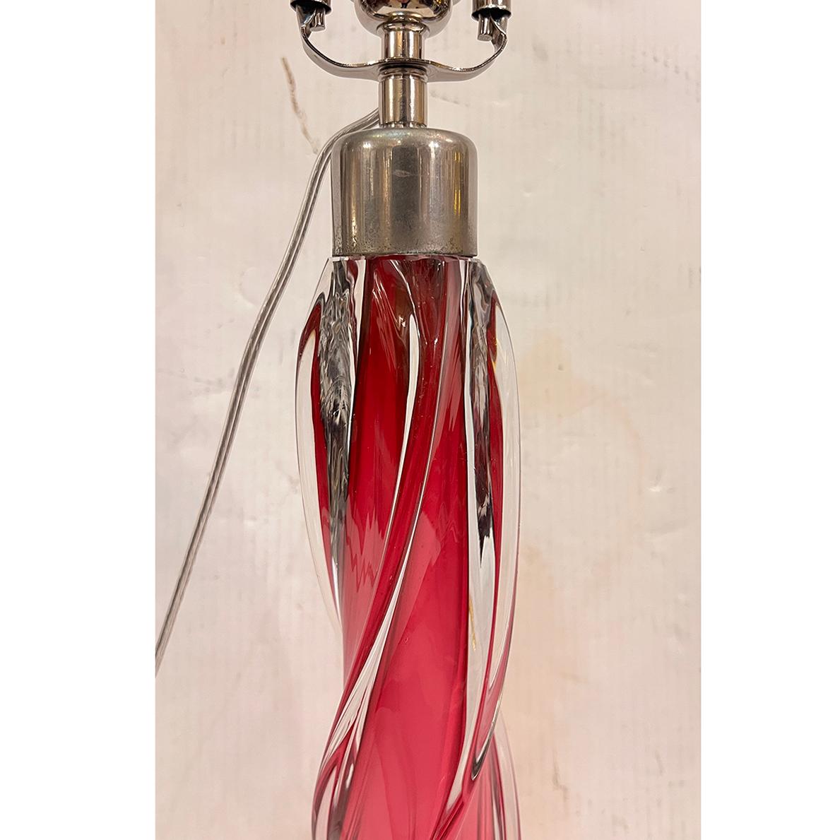 Coppia di lampade in vetro di Murano In condizioni buone in vendita a New York, NY