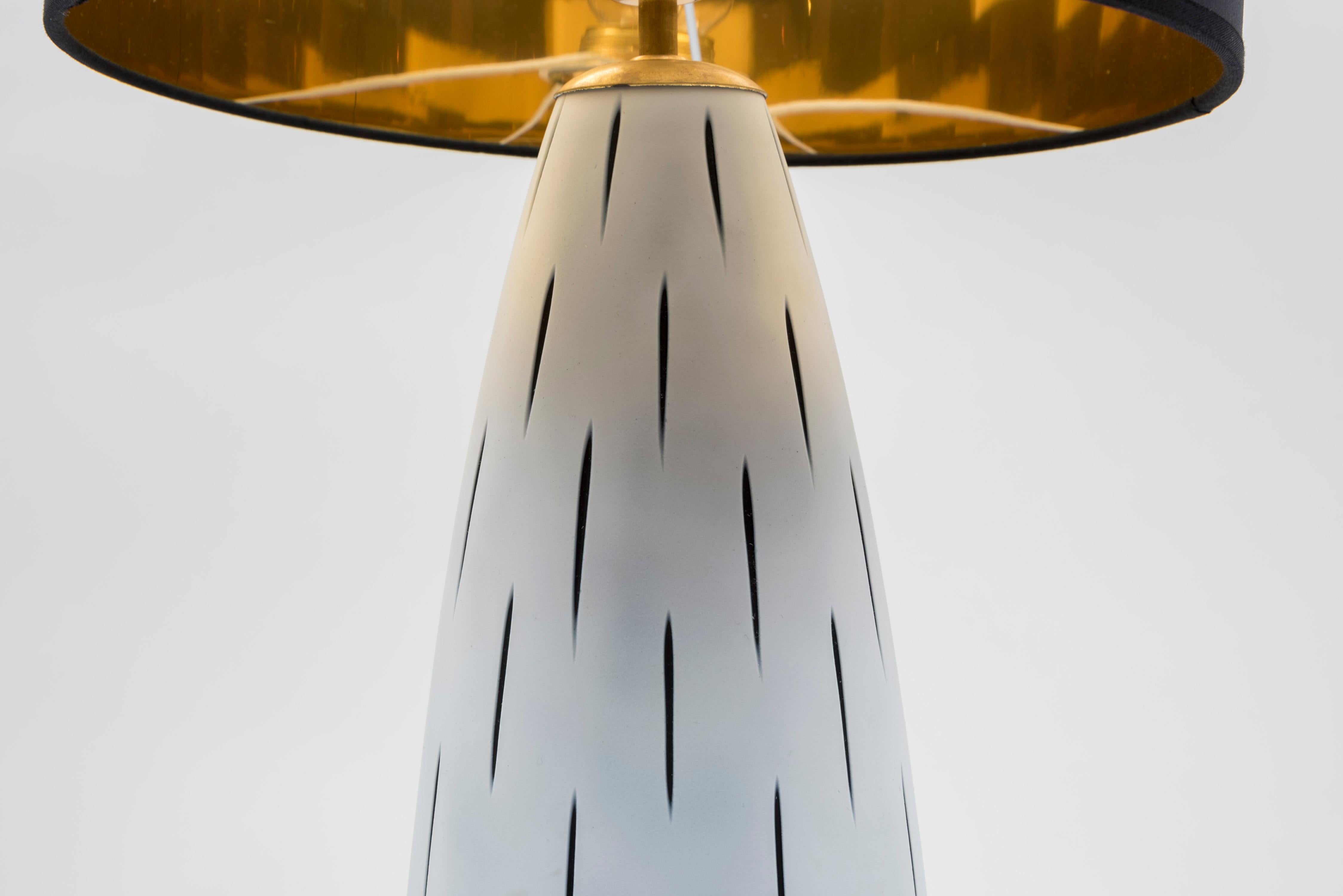 Fine XX secolo Coppia di lampade in vetro di Murano in vendita