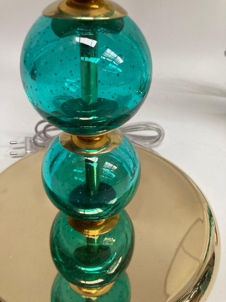 Pair of Murano Glass Lamps For Sale at 1stDibs