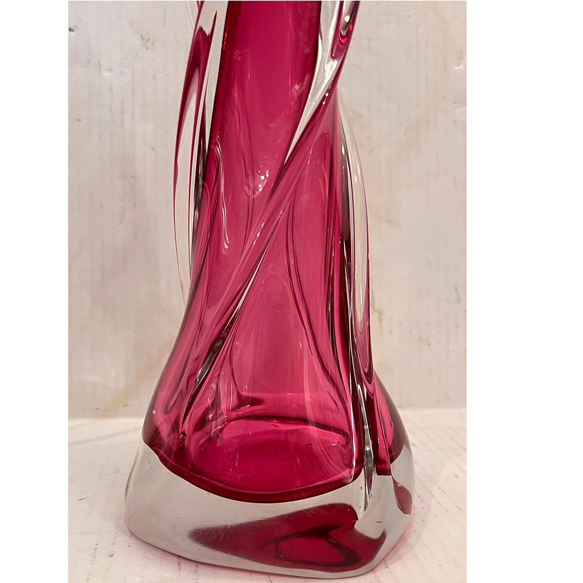 Metà XX secolo Coppia di lampade in vetro di Murano in vendita