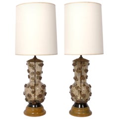 Pair of Murano Glass Lamps