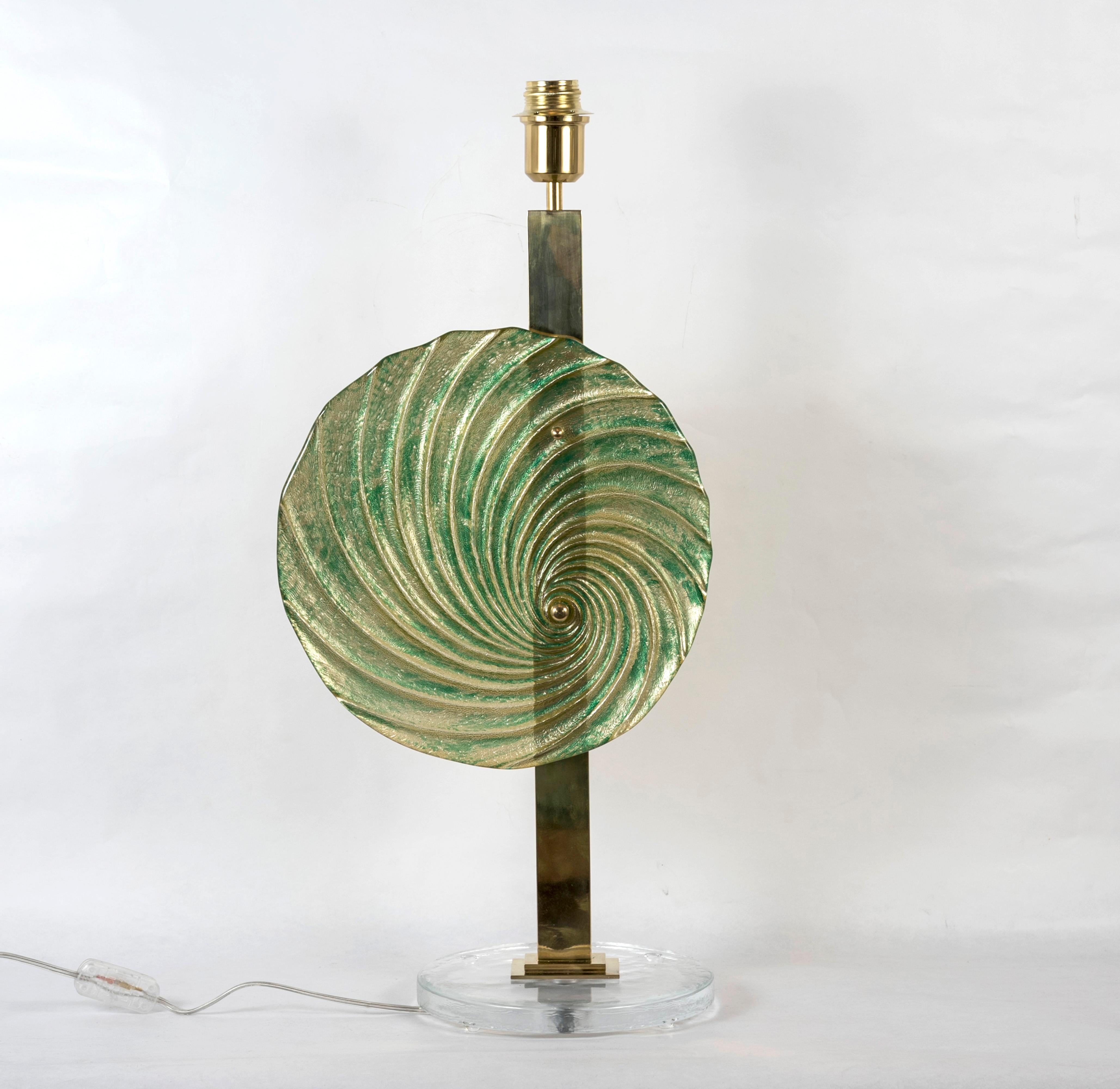 Lampen aus Muranoglas im Stil von Cenedese, Paar im Angebot 1