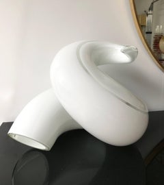 Pair of Murano Glass Lamps Spiral by La Murrina, Italy, 1980s