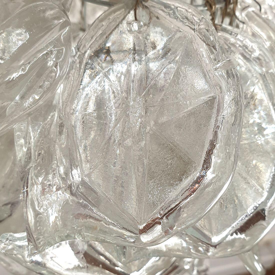Paire de suspensions du milieu du siècle en verre de Murano 5