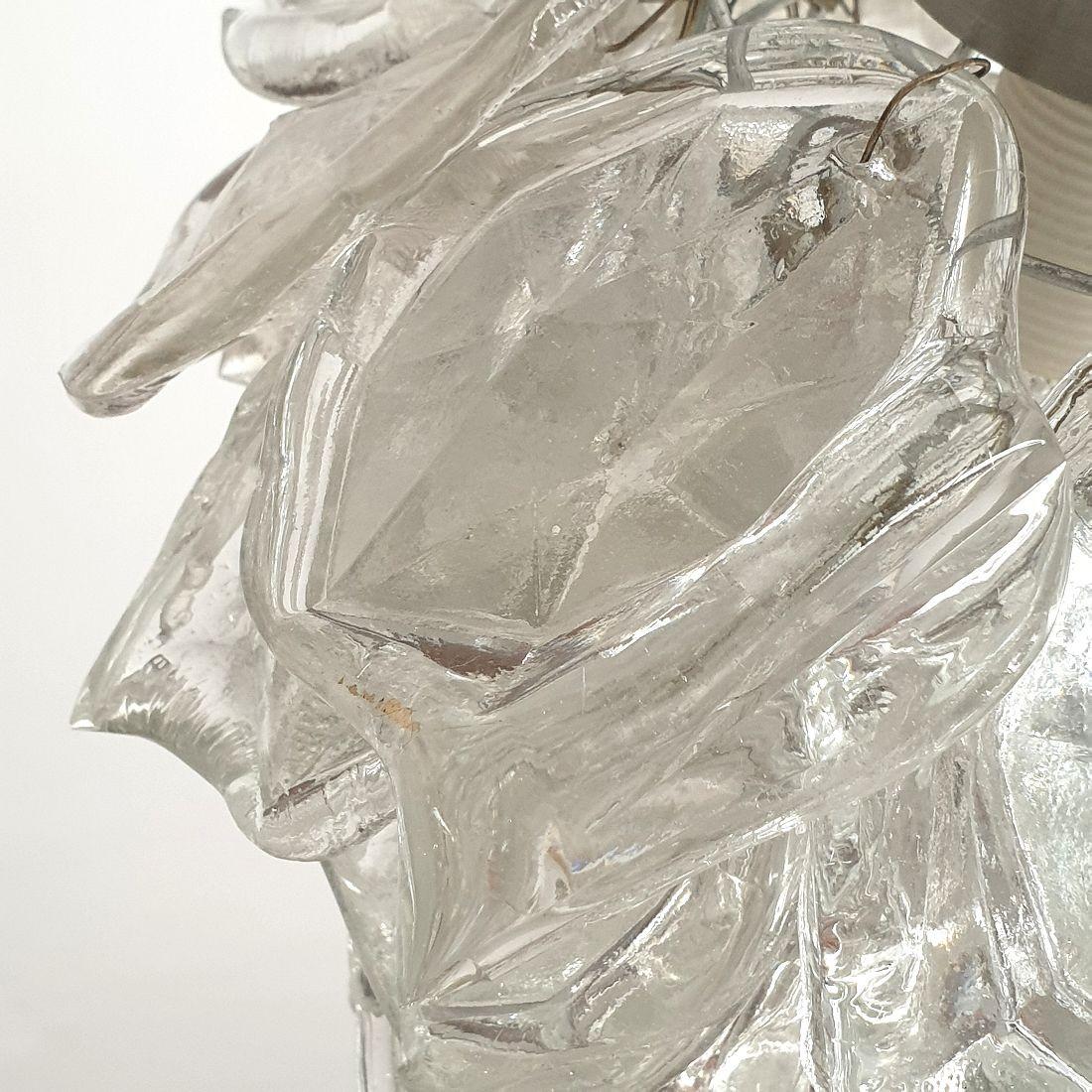 Paire de suspensions du milieu du siècle en verre de Murano 6
