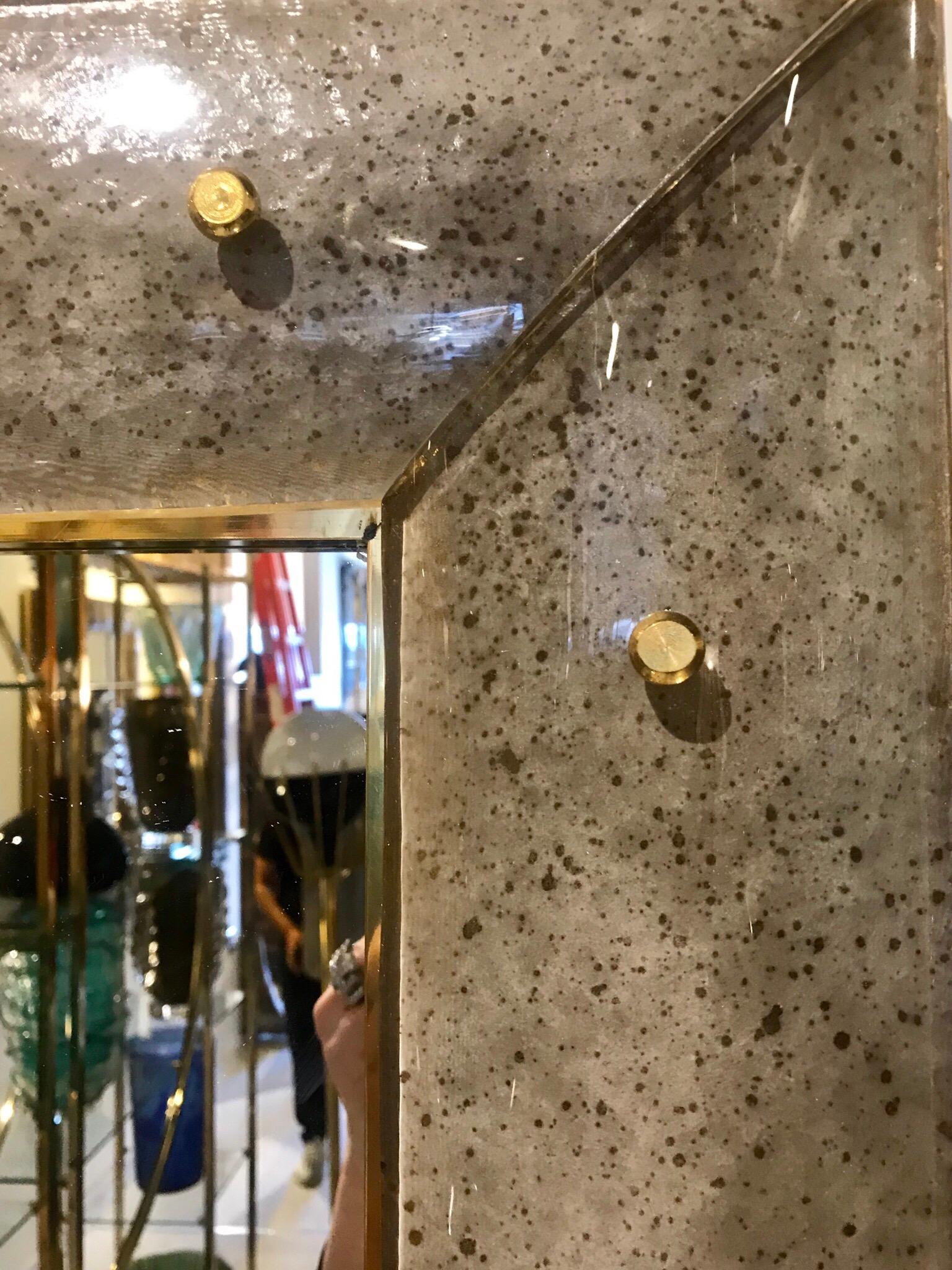 Pair of Murano Glass Mirrors In Good Condition In Miami, FL