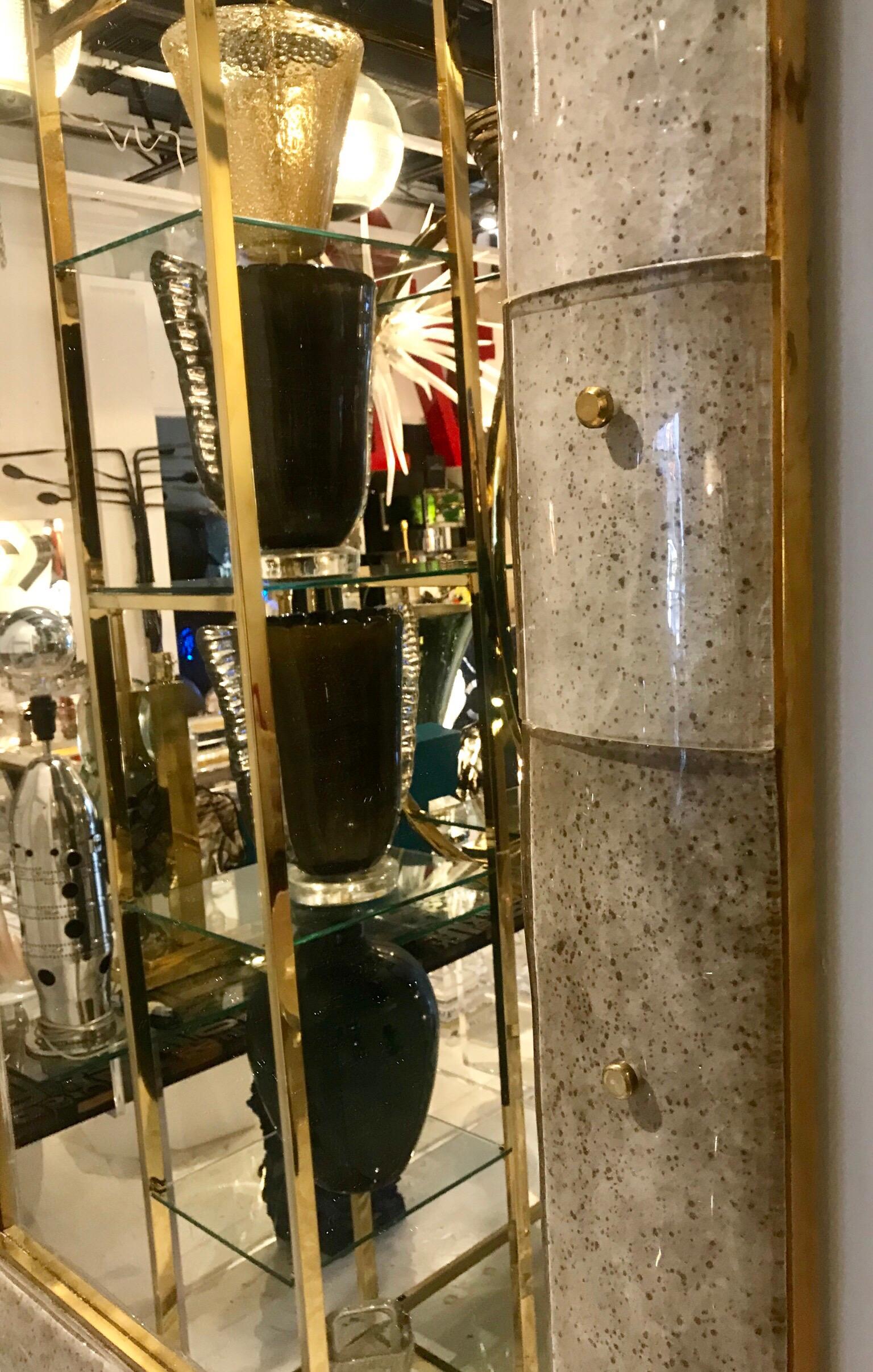Pair of Murano Glass Mirrors 1